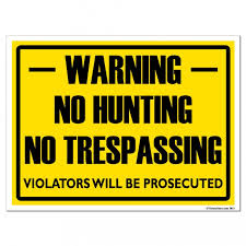 No hunting sign (2)